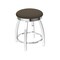 Holland Bar Stool Co 18" Swivel Vanity Stool, Chrome Finish, Canter Earth Seat 80218CH006 - alternate 1